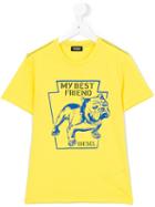 Diesel Kids - Bulldog T-shirt - Kids - Cotton - 2 Yrs, Toddler Boy's, Yellow/orange