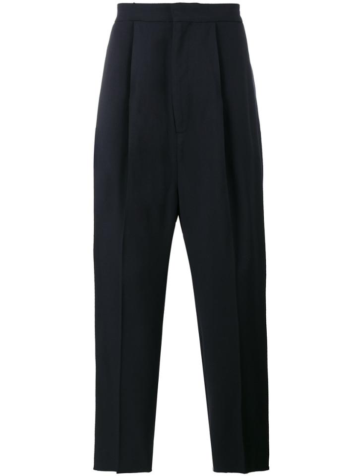 Curieux Drop-crotch Combat Trousers - Blue