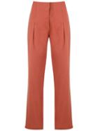 Alcaçuz Marles Linen Trousers - Orange
