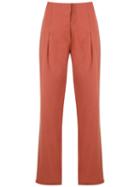 Alcaçuz Marles Linen Trousers - Orange