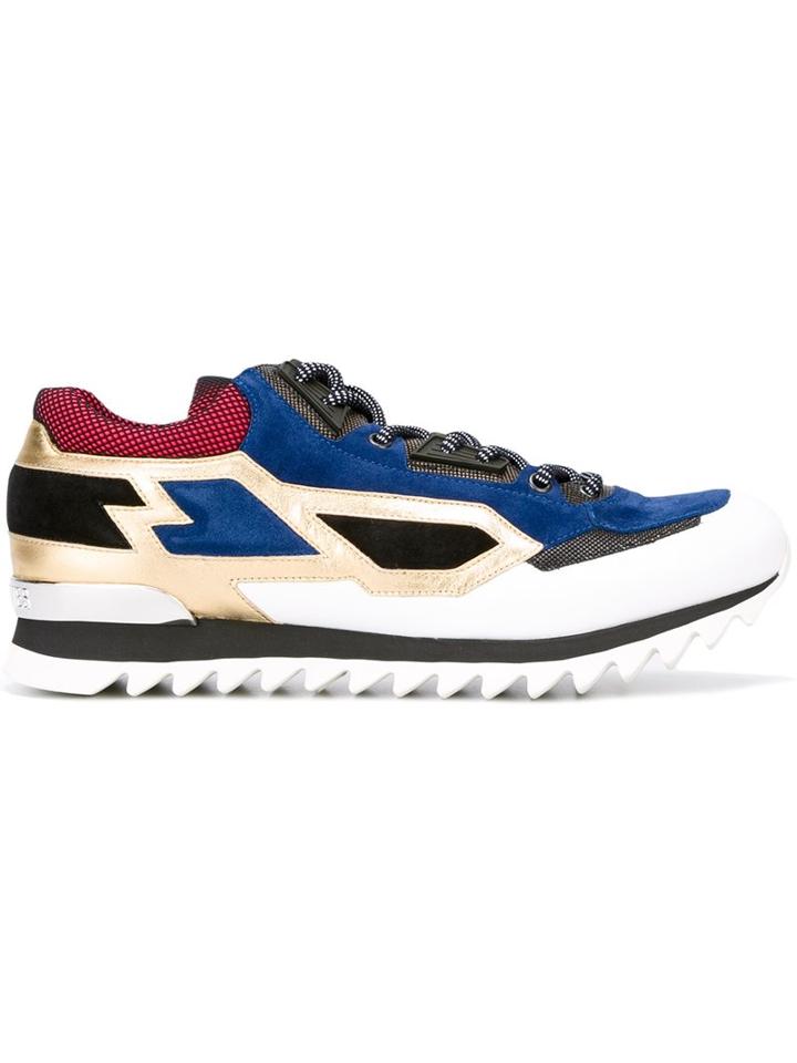 Les Hommes Paneled Sneakers