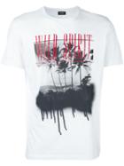 Diesel Tropical Print T-shirt, Men's, Size: Xl, White, Cotton