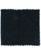 Faliero Sarti Frayed Scarf, Men's, Blue, Virgin Wool/cashmere/polyamide