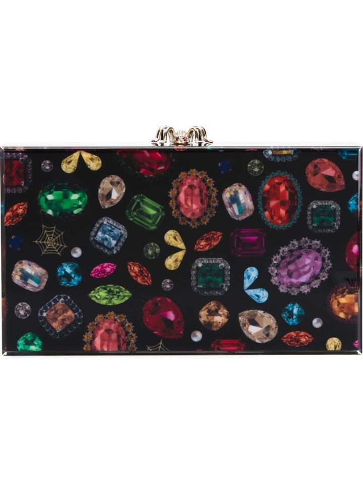 Charlotte Olympia 'pandora' Jewel Print Clutch