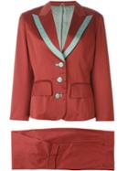 Kenzo Vintage Contrast Trim Tailored Suit