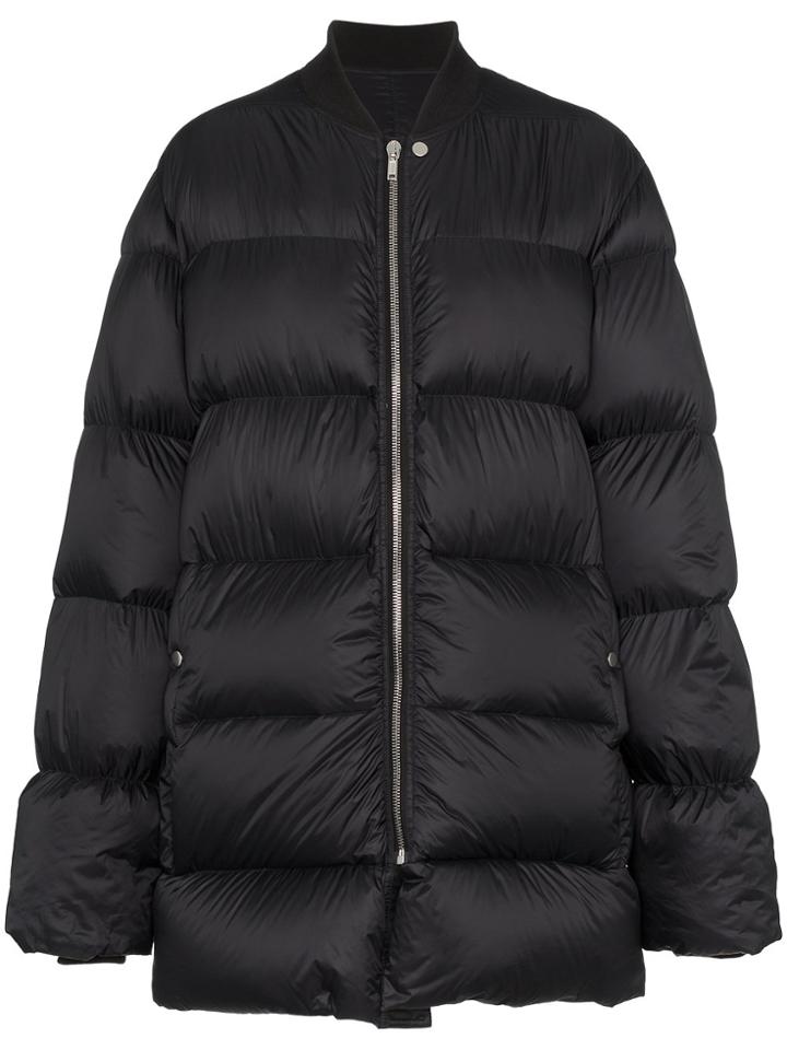 Rick Owens Flight Necked Duvet Puffer Jacket - Black