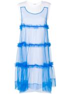 P.a.r.o.s.h. Tulle Layered Dress - Blue