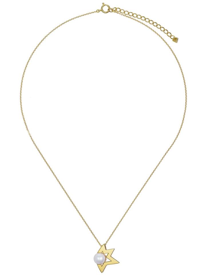 Tasaki 18kt Yellow Gold Comet Plus Pendant