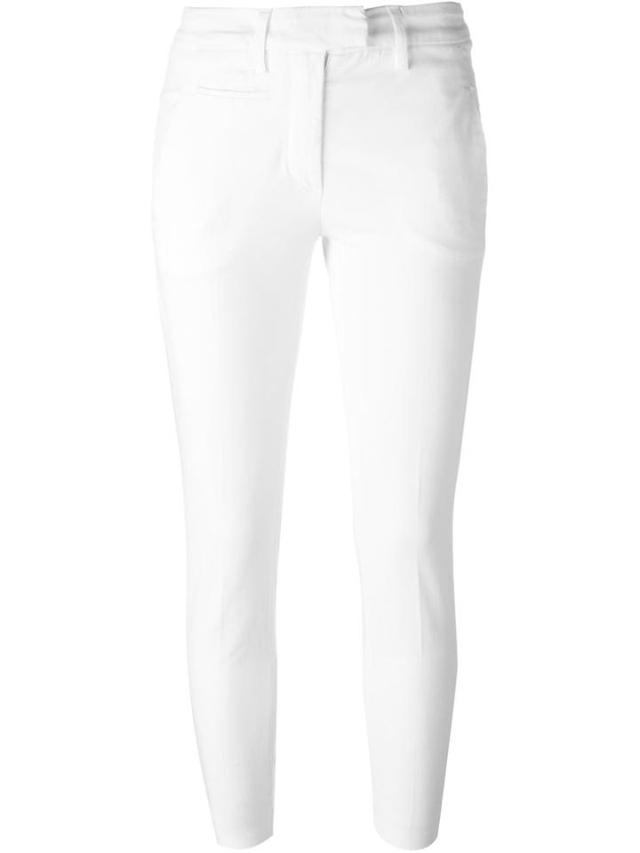 Dondup Perfect Trousers, Women's, Size: 30, White, Cotton/spandex/elastane