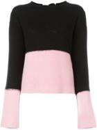 Marni Two Tone Jumper, Women's, Size: 44, Black, Cashmere