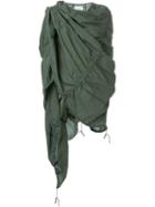 Toogood Quilted Oversized Scarf, Adult Unisex, Green, Cotton
