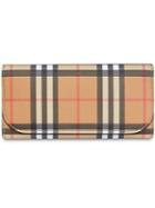 Burberry Vintage-check Continental Wallet - Yellow