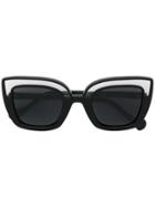 Face À Face Cat Eye Sunglasses - Black