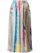 Daniela Gregis Abstract Print Cropped Trousers - Multicolour