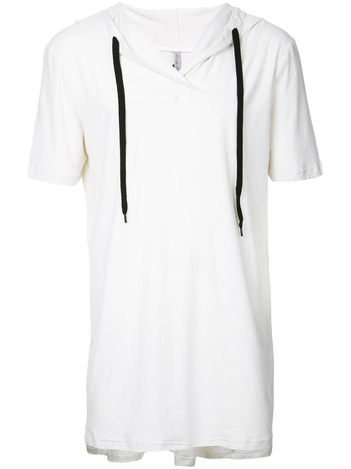 First Aid To The Injured - Lacunae Hooded T-shirt - Unisex - Cotton - 2, White, Cotton