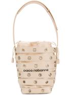Paco Rabanne Cage Bucket Shoulder Bag - Nude & Neutrals