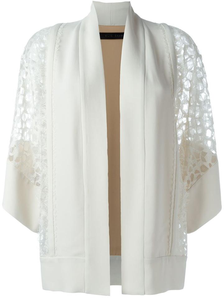 Elie Saab Lace Sleeve Kimono