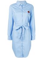 Essentiel Antwerp Lips Shirt Dress - Blue