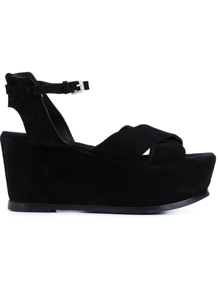 Buttero Platform Crossed Sandals