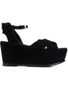 Buttero Platform Crossed Sandals