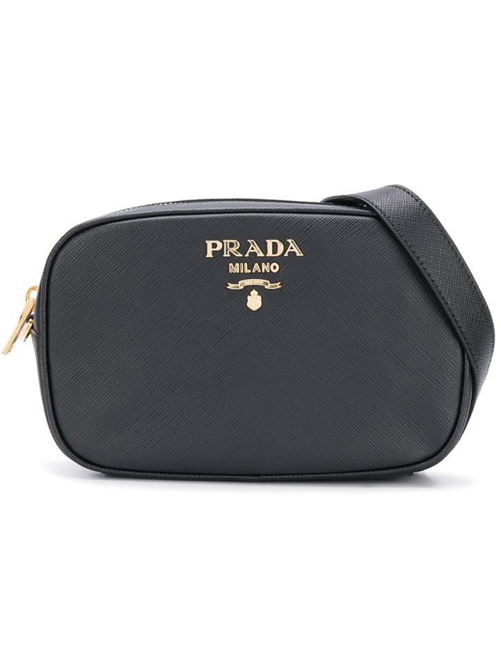 Prada Classic Logo Belt Bag - Black