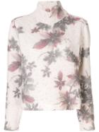 Antonio Marras Floral Knitted Jumper - White