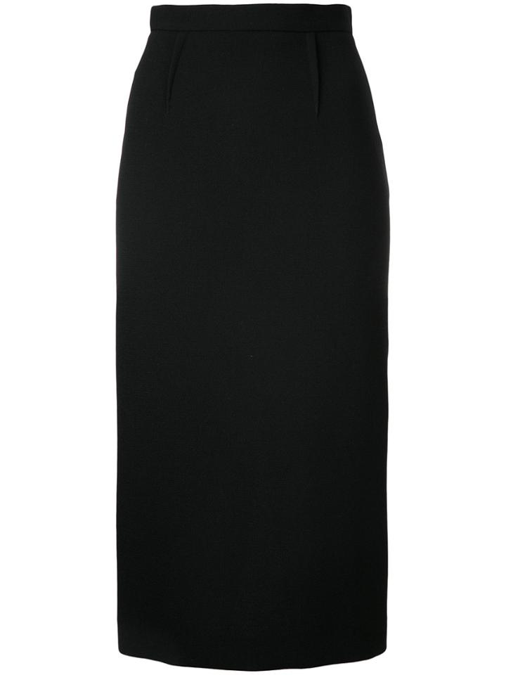 Roland Mouret High Waisted Pencil Skirt - Black