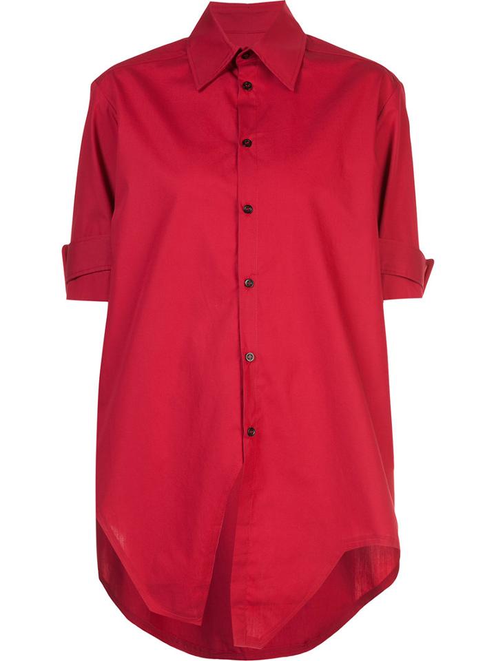Yang Li Oversized Shirt, Women's, Size: 42, Red, Cotton