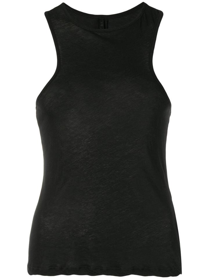 Unravel Project Racerback Tank Top - Black