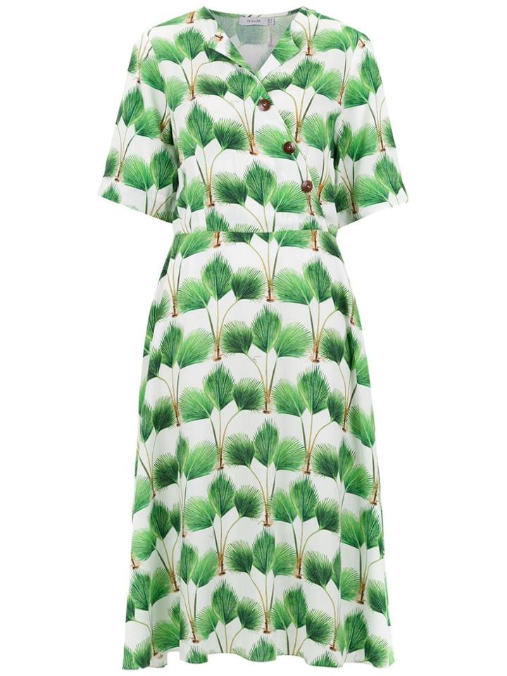 Isolda 'ohana' Printed Dress - White