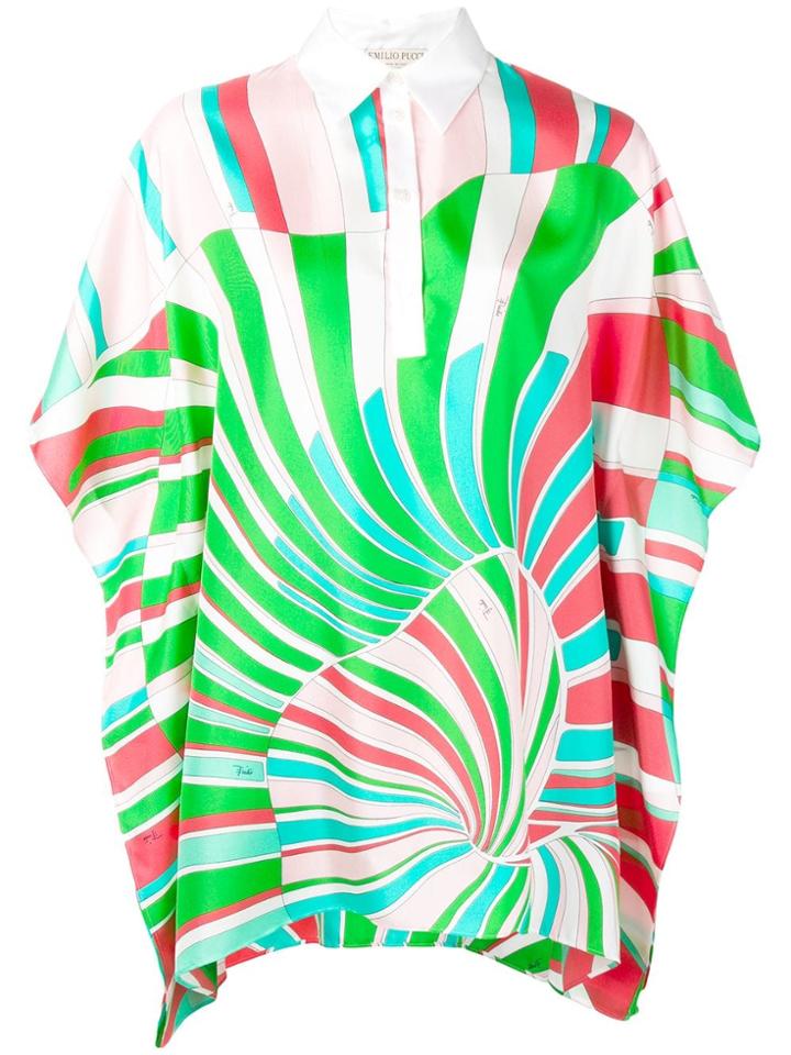Emilio Pucci Shell Print Blouse - Green