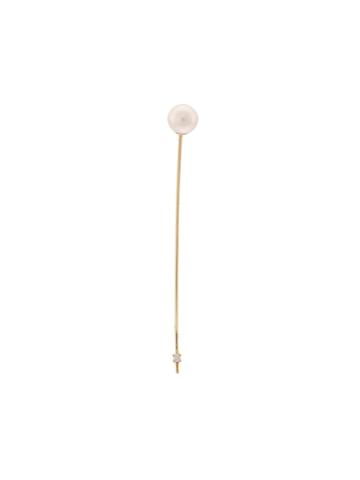 Sara Lasry 18kt Gold Balance Diamond And Pearl Earring - Yellow &