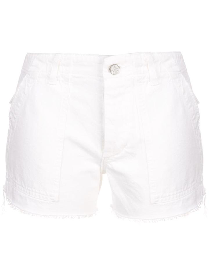 Trave Denim Denim Utility Shorts - White