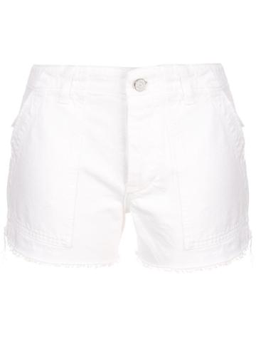 Trave Denim Denim Utility Shorts - White