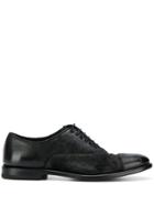 Henderson Baracco Leather Oxford Shoes - Black