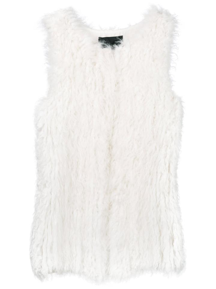 Ermanno Ermanno Fur Gilet - White