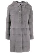 Liska Hooded Coat - Grey