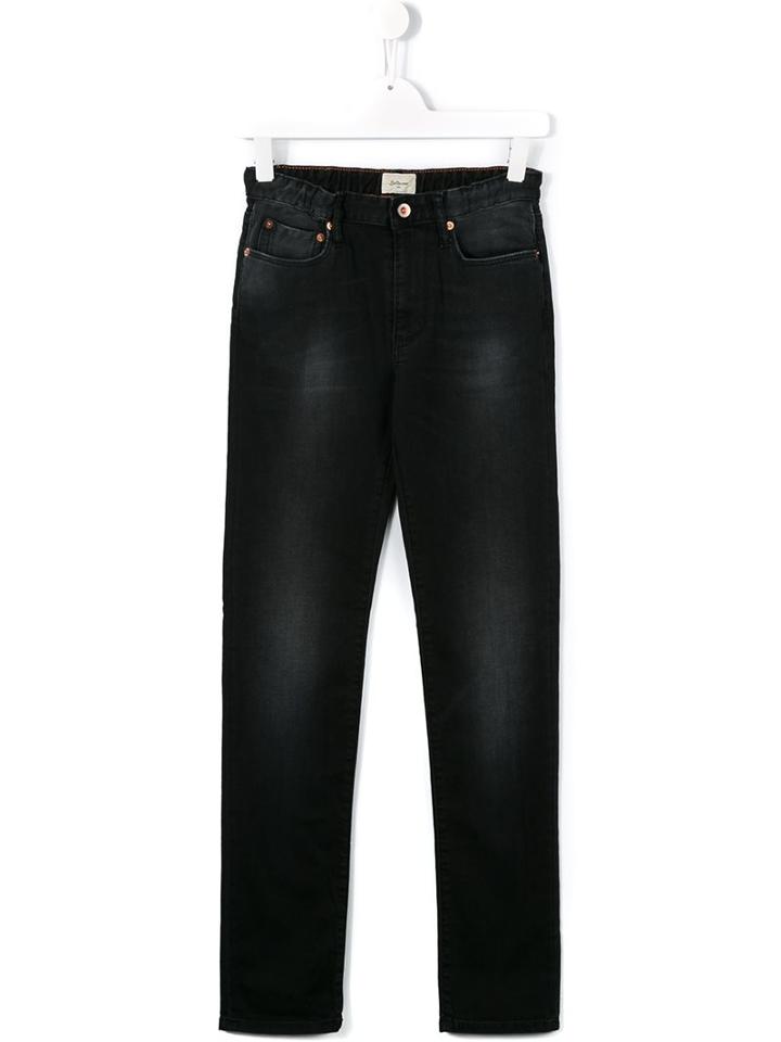 Bellerose Kids Straight Fit Stonewashed Jeans, Boy's, Size: 16 Yrs, Black