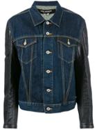 Junya Watanabe Comme Des Garçons Printed Denim Jacket - Blue