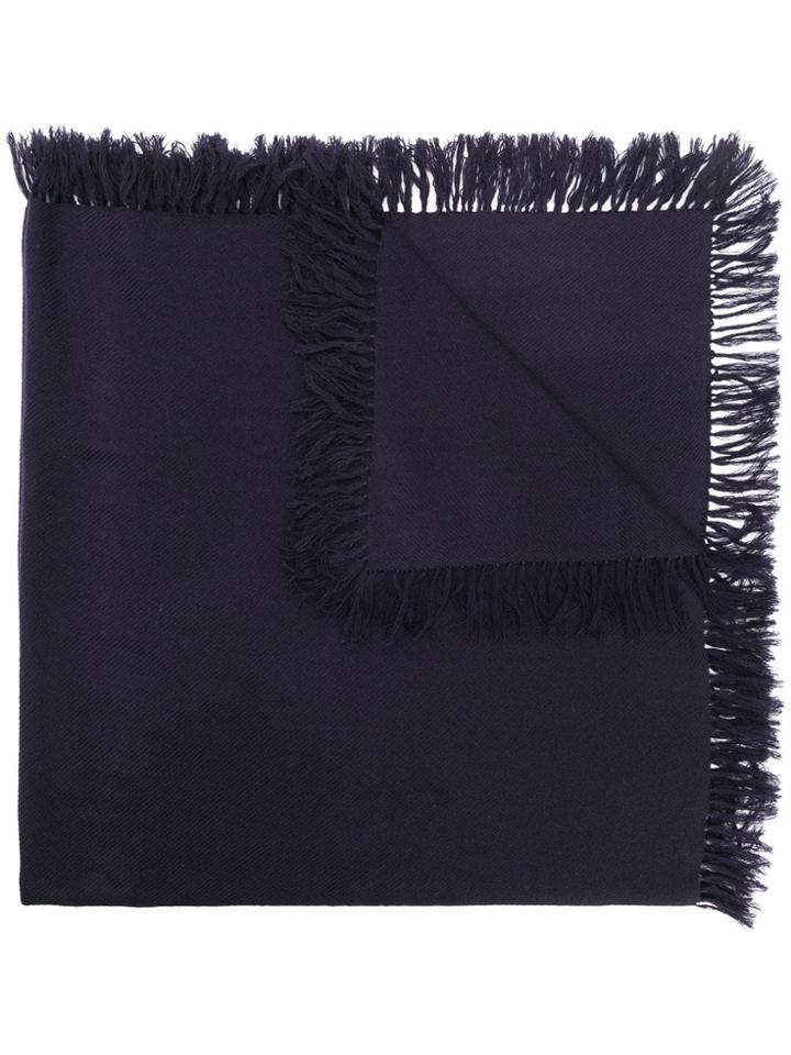 Isabel Marant Fringe Style Scarf - Blue