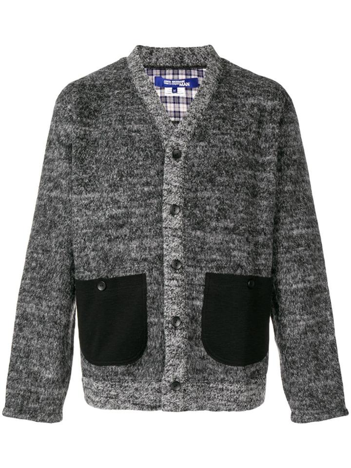 Junya Watanabe Man V-neck Cardigan - Black