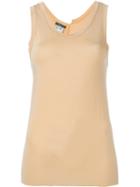 Ann Demeulemeester Long Tank Top, Women's, Size: 40, Nude/neutrals, Bamboo/spandex/elastane