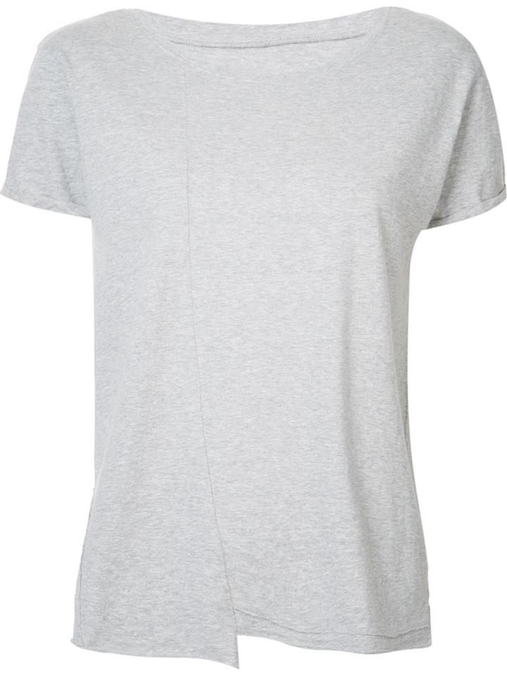 Rta Round Neck T-shirt, Women's, Size: Medium, Grey, Cotton
