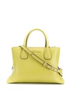 Miu Miu Logo Plaque Tote - Green