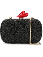 Diane Von Furstenberg Sequined Heart Snap Closure Cross Body Bag