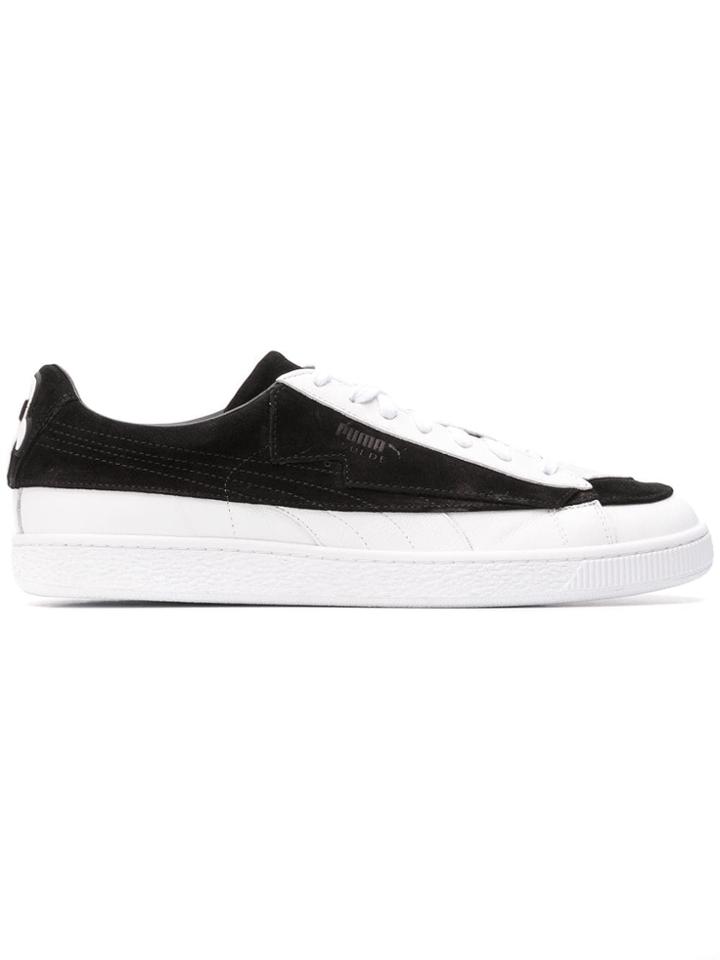 Karl Lagerfeld Suede X Kerl Lagerfeld Tie Sneakers - Black