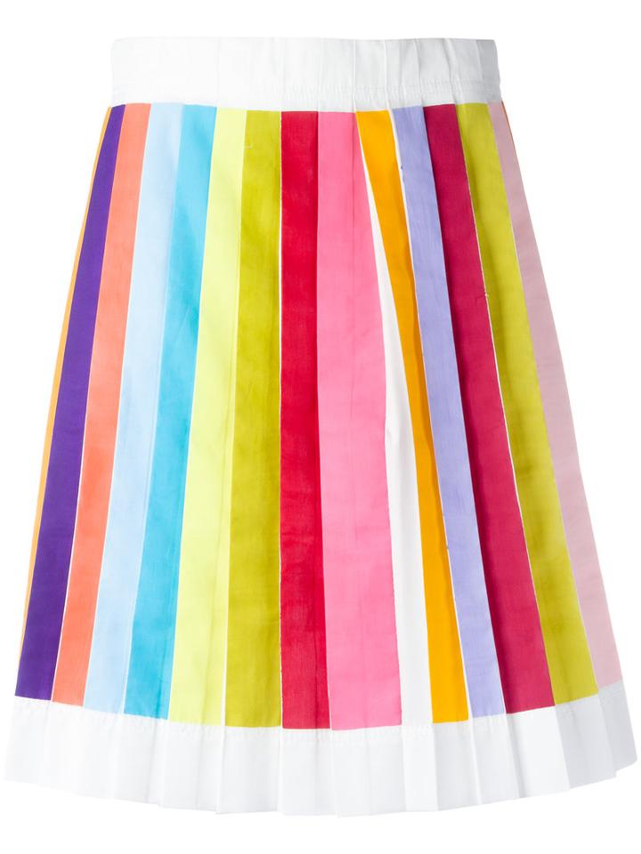Io Ivana Omazic Striped Pleated Skirt, Women's, Size: 42, Cotton