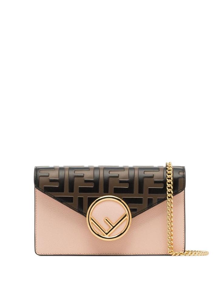 Fendi Fndi Pnk Ff Logo Blt Bg - Pink