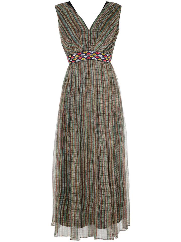 Han Ahn Soon Embroidered Midi Dress - Multicolour