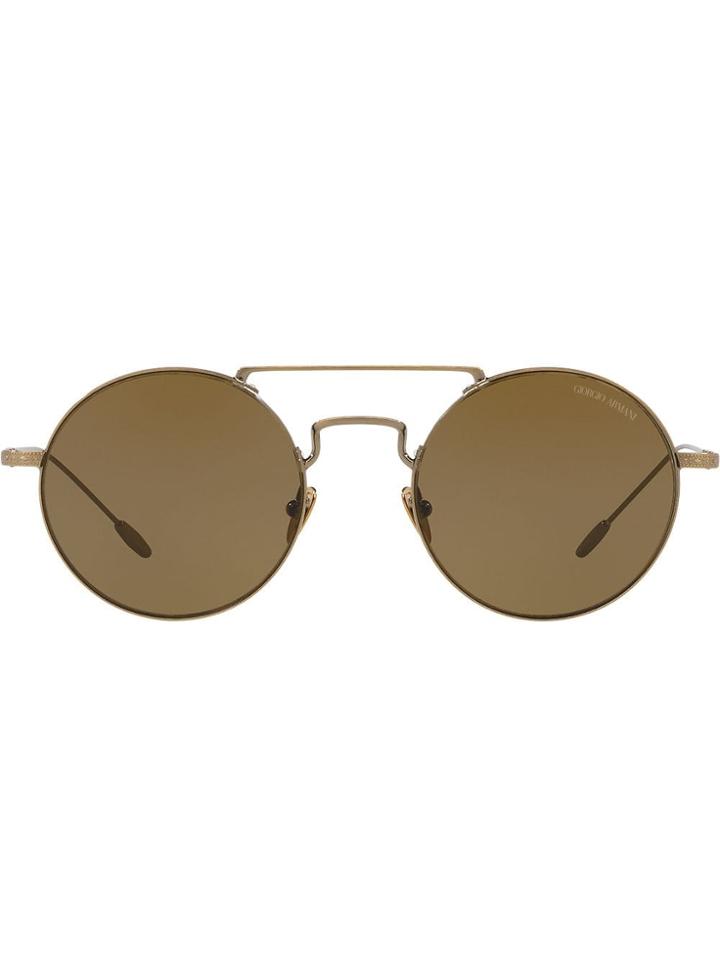 Giorgio Armani Round-frame Sunglasses - Gold